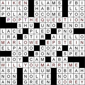 Illustration for article titled Guy Proposes To Girlfriend Through Crossword Puzzle